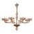 Murano Pink Glass Chandelier For Sale