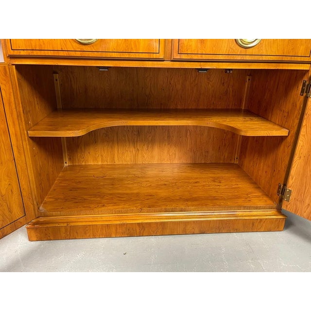 Campaign Dry Bar Buffet Server Expanding Slide-Top from Drexel Heritage, USA, 1970s For Sale - Image 10 of 18