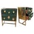 Bedside Tables with Hand-Embossed Brass and Murano Glass from Justfurnituress SRL, Set of 2 For Sale - Image 11 of 11
