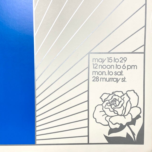 Mid-Century Modern 1972 “Exhibition” Neville Smith Pop Art Saw Gallery Poster For Sale - Image 3 of 5