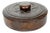 Round Leather Box, France, 1970s For Sale