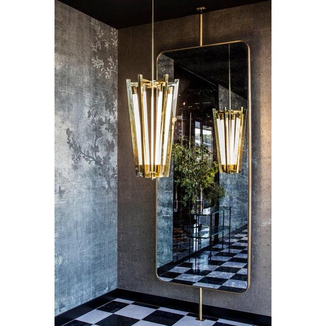 Brass Glass Tubes Pendant Light by Magic Circus Editions For Sale - Image 6 of 11