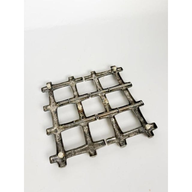 Gold Metal Table Trivet, France, 20th Century For Sale - Image 8 of 11