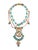 Turquoise Jose Maria Barrera Necklace Stone Turquoise Crystal Resin Beaded Collar Bib For Sale - Image 8 of 9