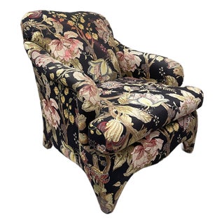 Vintage Upholstered Lounge Chair For Sale