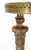 Exception Clover Shape Pink Marble Top Fluted Brass Legs Tall Pedestal Stand For Sale - Image 11 of 15