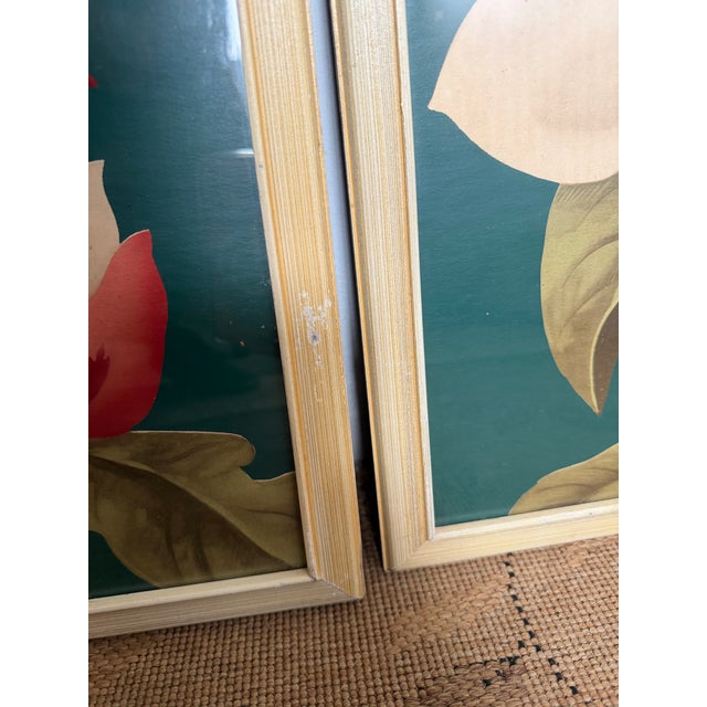 1940s Framed Magnolia Screengraph Prints - A Pair For Sale - Image 4 of 12