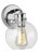 Transitional Sean Lavin by Visual Comfort Studio Clara 1-Light Sconce, Chrome For Sale - Image 3 of 4