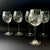 1960s Vintage Toscany Hand Blown Wine Glasses Set of 5 – Romanian Mid-Century Floral Cut Crystal Stemware - Toy57 Pattern For Sale - Image 5 of 8