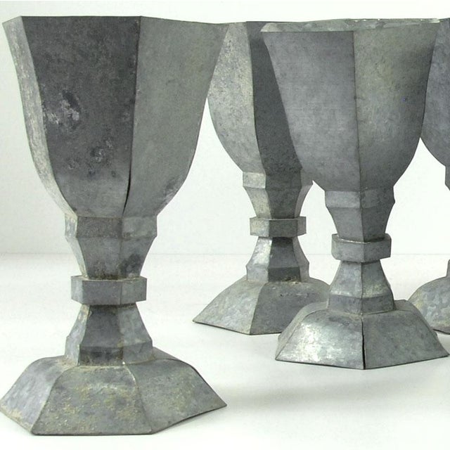 Decorative Metal Table Candlesticks, 1960s, Set of 8 For Sale - Image 14 of 15