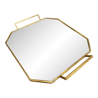 Serving Tray by Göttinghen, Brass and Stainless Steel, 1970s For Sale
