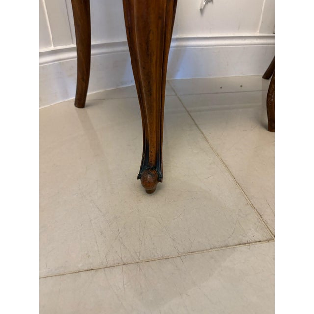 Set of Victorian Carved Walnut Side Chairs, 1860s For Sale - Image 10 of 13