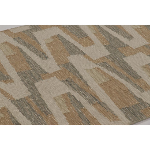 Rug & Kilim Rug & Kilim’s Scandinavian-Inspired Rug, Beige With Zigzag Geometric Patterns For Sale - Image 4 of 8