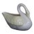Belleek Pottery Ireland Yellow Luster Porcelain Swan Figurine Creamer 5204b For Sale