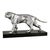 This elegant Art Deco panther sculpture by Limousin is a striking example of French decorative sculpture from the 1930s....
