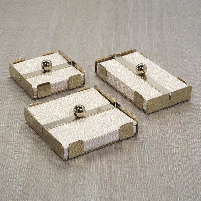 2020s Basso Cocktail Napkin Holder, Gold For Sale - Image 5 of 6