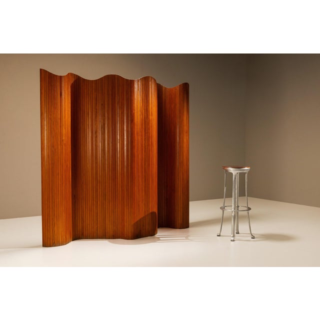 This elegant folding screen by Baumann Fils & Cie captures the essence of 1940s French design. Crafted from pine, it...