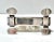 Metal 1950s English Silverplate Pierced Napkin Holder For Sale - Image 7 of 10