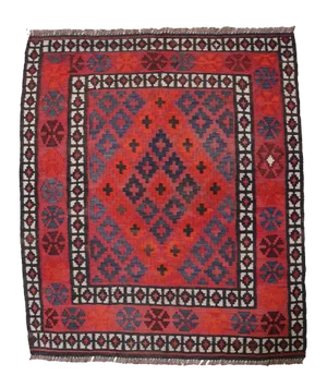 Vintage Handwoven Afghan Kilim Rug, 1980s