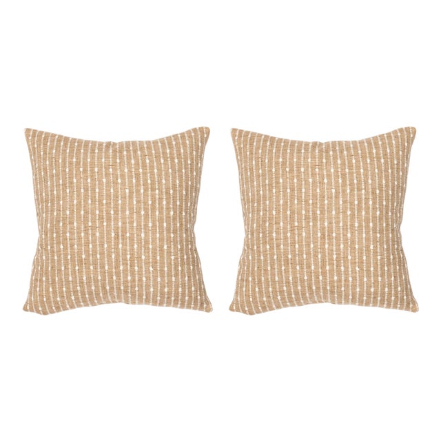 Alexander Wheat 20x20 Pillow, A Pair For Sale