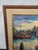 This vintage impasto oil painting attributed to John Frederick Helm Jr. presents a vibrant European harbor scene with...