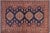 Blue Southwestern Super Kazak Blue/Tan Wool Rug - 4'8'' X 6'1'' For Sale - Image 8 of 10