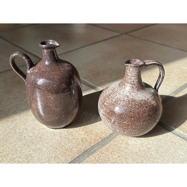 Handmade Ceramic Art Jug Vases from Serocka, Germany, 1970s, Set of 2 For Sale - Image 12 of 13