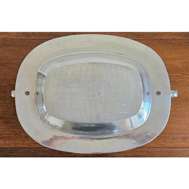 Vintage Mid-Century Modern Longhorn Bull Cast Aluminum Serving Tray – Western Barware / Decorative Catchall For Sale - Image 13 of 17