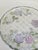 Glass Vintage Pastel Flower Round Glass Serving Platter For Sale - Image 7 of 8