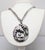 Mid-Century Modern Vintage 1950s Signed Napier Silvertone Stylized Leaves Pendant Necklace For Sale - Image 3 of 12