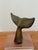 Bronze Brazilian Modernist Bronze Whale Fluke Sculpture on Acrylic Base, 1970s For Sale - Image 8 of 13