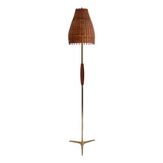 Vintage Swedish Tripod Floor Lamp, 1960s For Sale