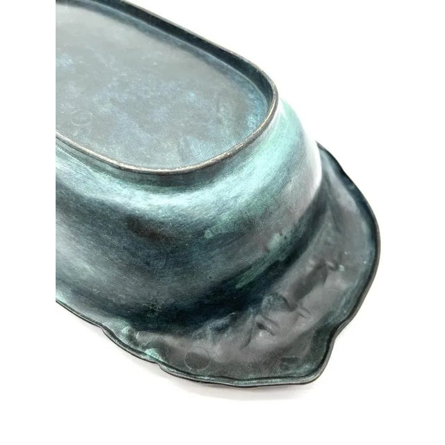 Antique Patinated Bronze Bowl For Sale - Image 9 of 10