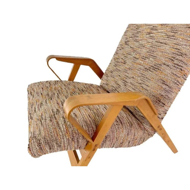 Brown Vintage No. 24-23 Armchair by František Jirák for Tatra Nabytok Pravenec For Sale - Image 8 of 11