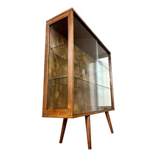 Bookcase with Glass Sides, Czechoslovakia, 1973 For Sale