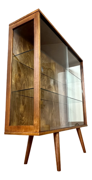 Bookcase with Glass Sides, Czechoslovakia, 1973