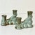 1950s Vintage Boho Chic Americana Arts & Crafts Frankoma Pottery Double Arm Candlestick Holders - A Pair For Sale - Image 9 of 18