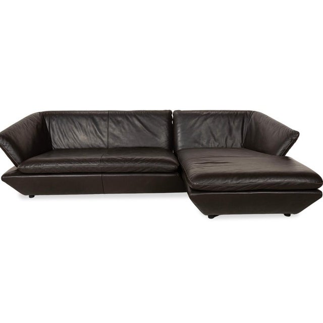 Brown Leather Corner Sofa from Mondo For Sale - Image 9 of 13