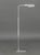 OMI Chrome-Plated Adjustable Floor Lamp, marked "OMI" to the top. 45" H x 17" W x 6.25" D. Provenance: The Estate of...