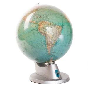 Vintage German Duplex Illuminated World Globe from Columbus