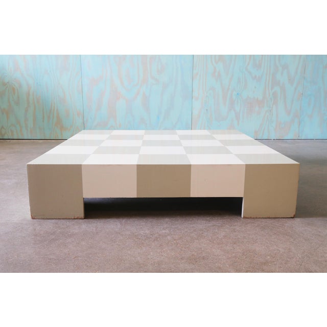 Mid-Century Modern Milo Baughman for Thayer Coggin Checkerboard Low Coffee Table 1969 For Sale - Image 3 of 13