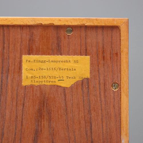 Vintage Teak Veneer Bookcase from Zingg-Lamprecht, 1960s For Sale - Image 11 of 12