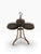 Maitland - Smith Vintage Maitland-Smith Trefold Tooled Leather & Brass Side Table For Sale - Image 4 of 16