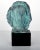 Green Tibor Jankay "Irenke" Mid-Century Modern Ceramic Sculpture on Wood Base For Sale - Image 8 of 12