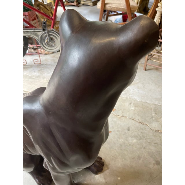 1970s Cast Bronze Panther For Sale - Image 4 of 7