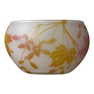 Art Nouveau Overlay Glass Vase from Max Köck, 1910 For Sale