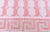 Doris Leslie Blau Mid-Century Indian Dhurrie Pink Flatweave Cotton Rug Greek Key For Sale In New York - Image 6 of 8