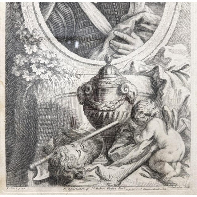 18th Century 1741 Engraving of Robert Devereux, Earl of Essex by Jacobus Houbraken For Sale - Image 5 of 9