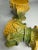Ceramic Traditional Fall Harvest Corn Husk Candleholders in the Style of Majolica, a Pair For Sale - Image 7 of 9