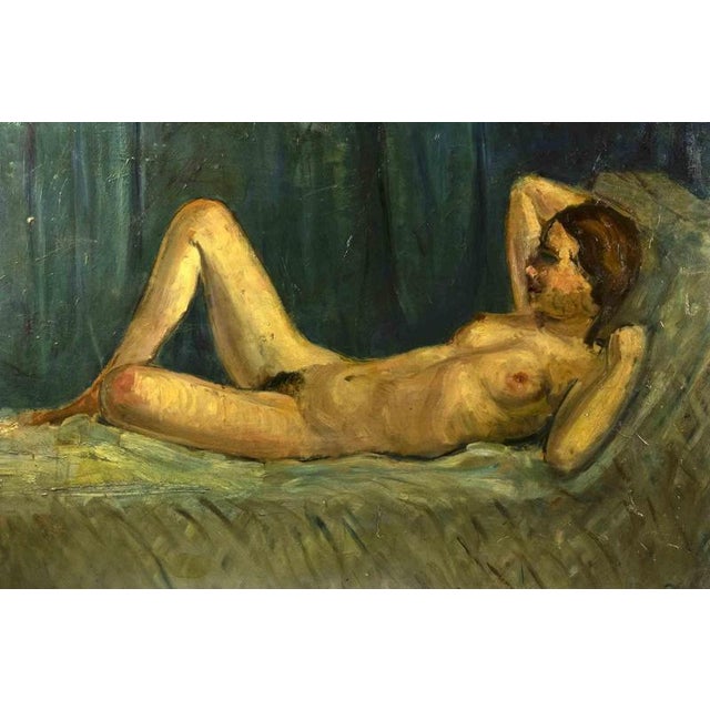 Antonio Feltrinelli, Nude, 1930s, Oil on Canvas, Framed For Sale - Image 4 of 4